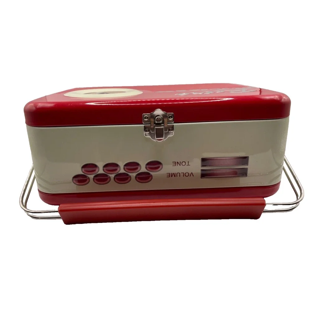 RETRO RADIO (Red/Gold) The Silver Crane Company Limited Edition Tin Lunch Box